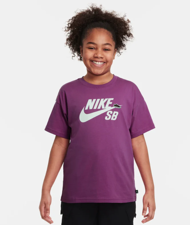 Nike SB - SB Icon Kids Tee | Fuchsia - Image 2