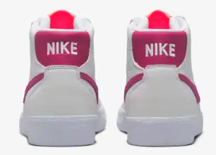 Nike SB - Women's Bruin Hi Premium ISO Shoes | White Sweet Beet - Image 5