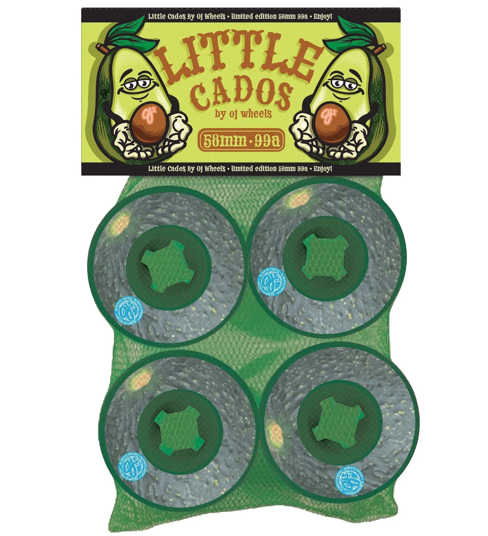 OJ - Lil Cados 58mm 99a Wheels | Green - Image 2