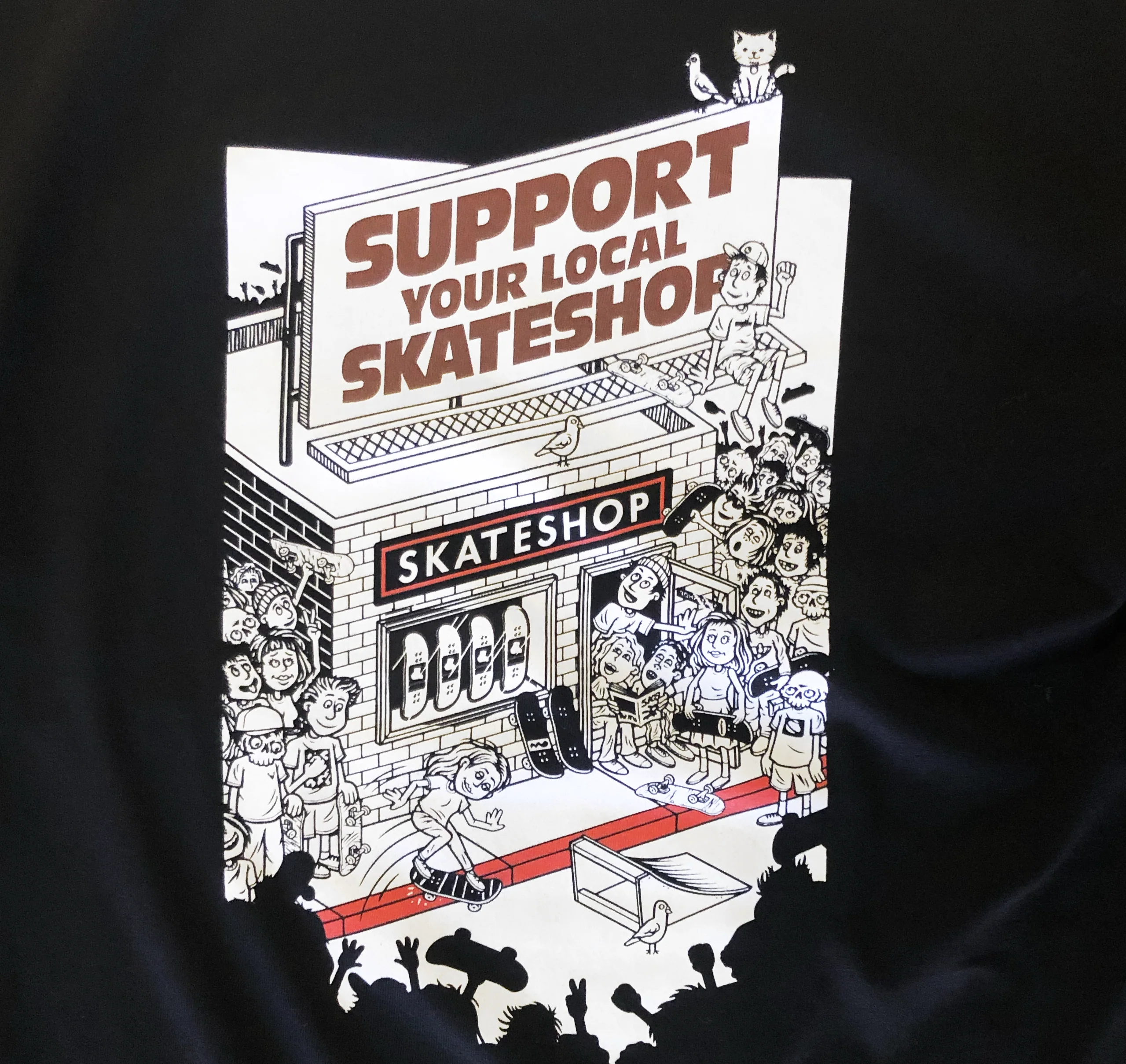 Plus x SSD - Todd Bratrud 'Shop Support' Youth Tee | Black - Image 3