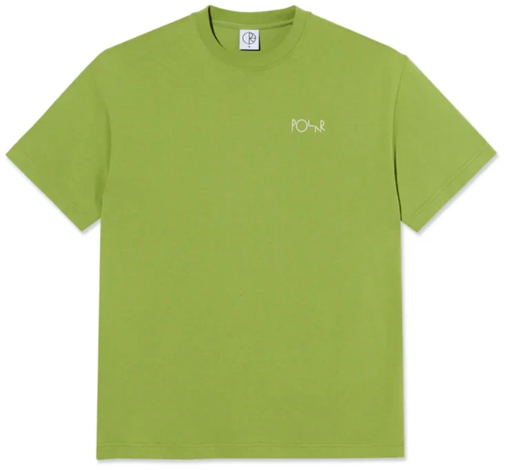 Polar - Stroke Logo Contrast Tee | Peridot Green - Image 2