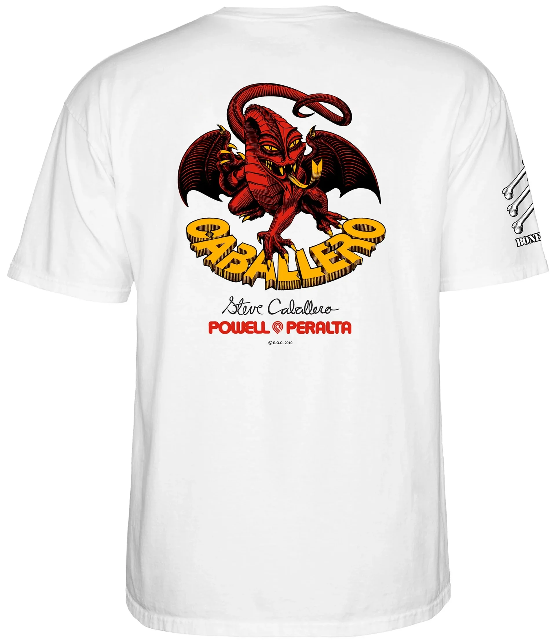 Powell Peralta - Caballero 'Bones Brigade Series 17' Tee | White - Image 2