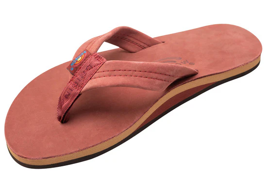 Rainbow - Men's Single Layer Leather Sandals | Cognac - Image 2