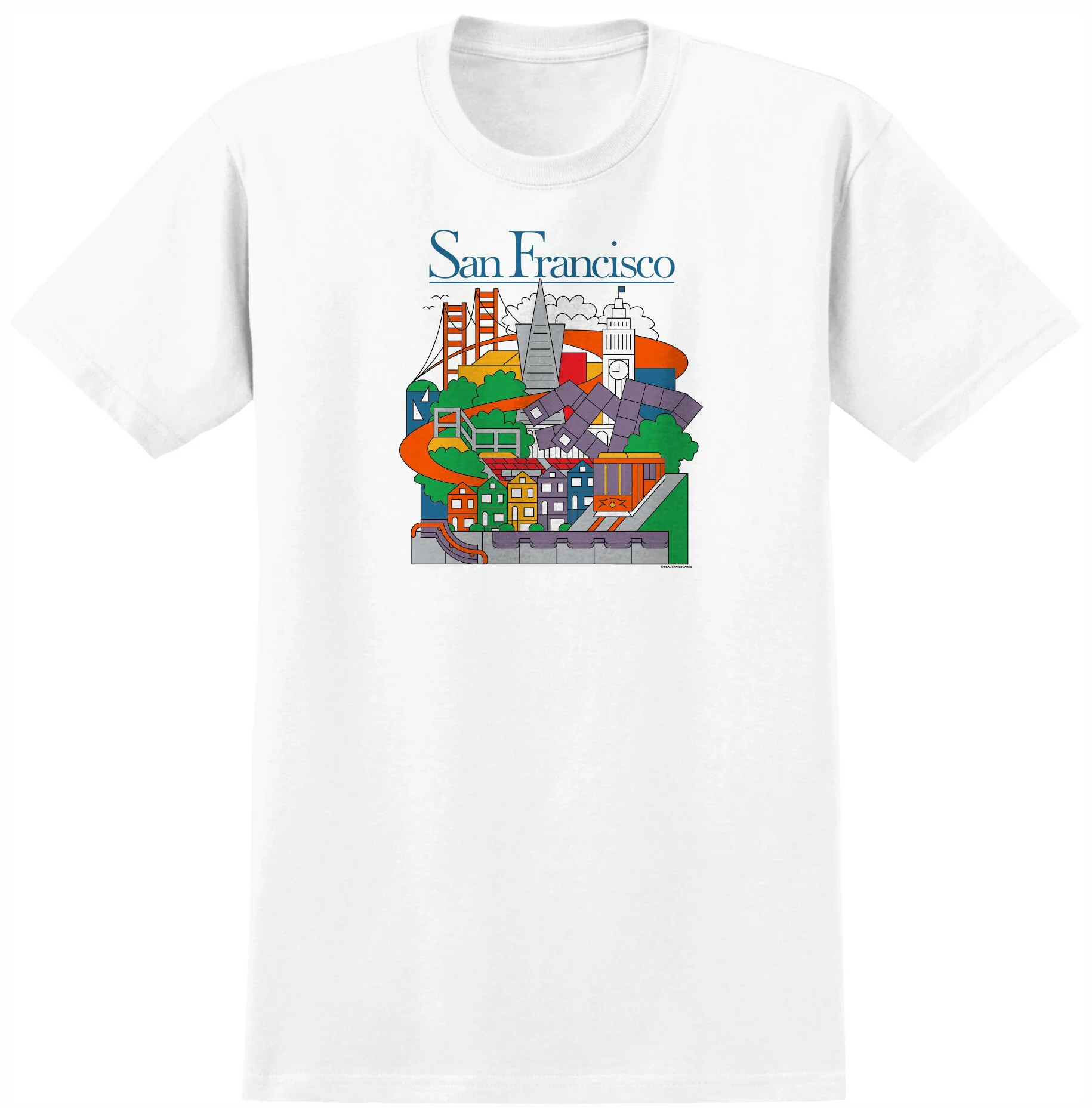 Real - SF Travel Tee | White