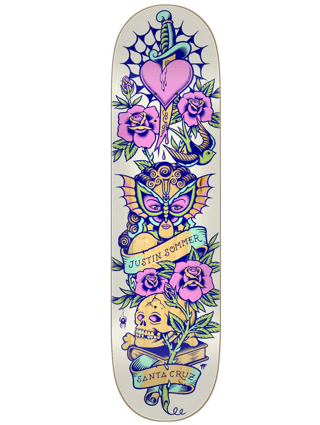 Santa Cruz - Justin Sommer 'Tattooed' 8.25" Deck