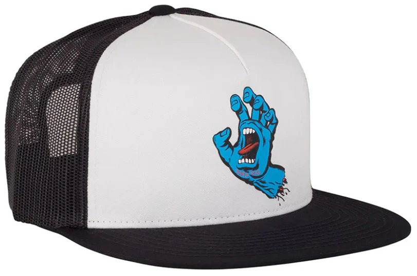 Santa Cruz - Screaming Hand Trucker Hat | White Black