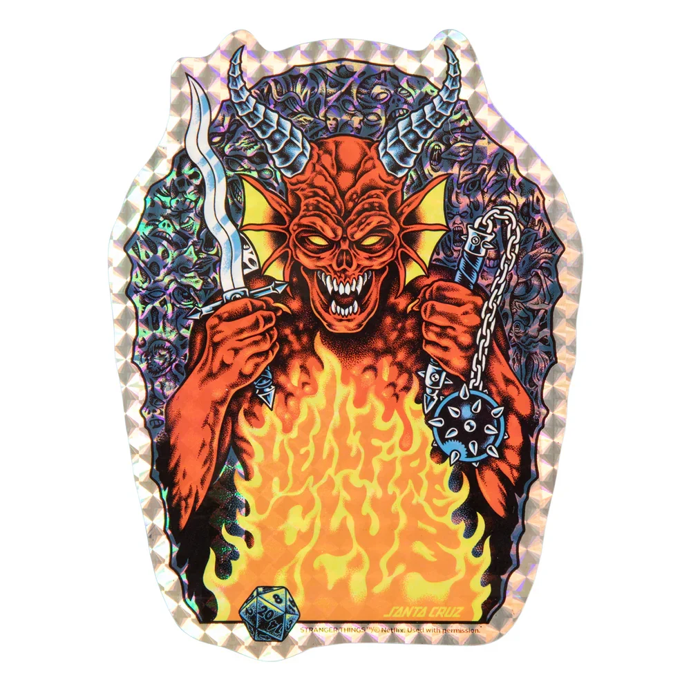 Santa Cruz x Stranger Things - Knox Hellfire Pit 10.07" Deck - Image 4