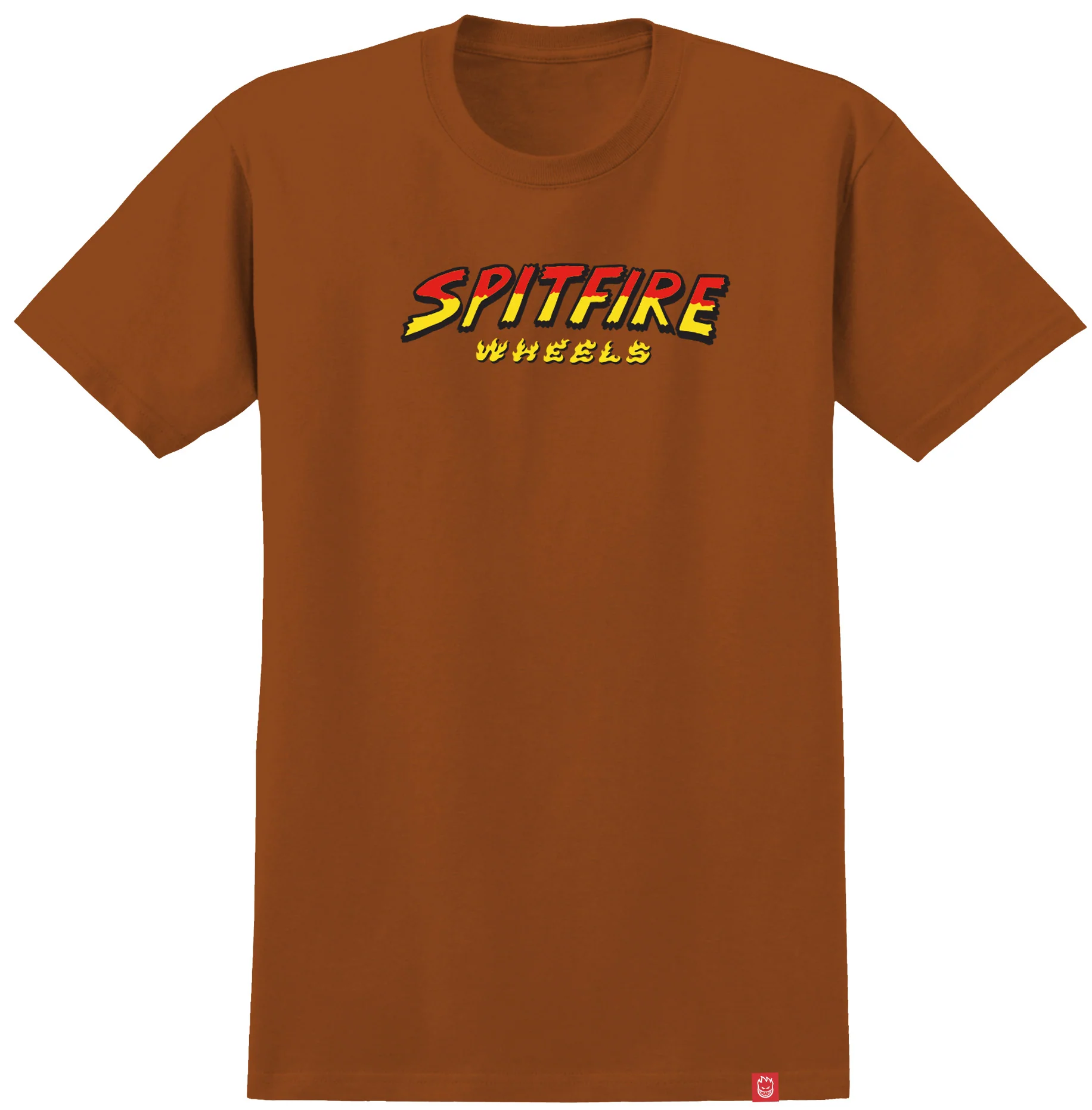 Spitfire - Hell Hounds Script Tee | Burnt Orange