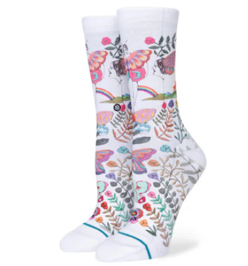 Stance - Garden of Growth Socks | White