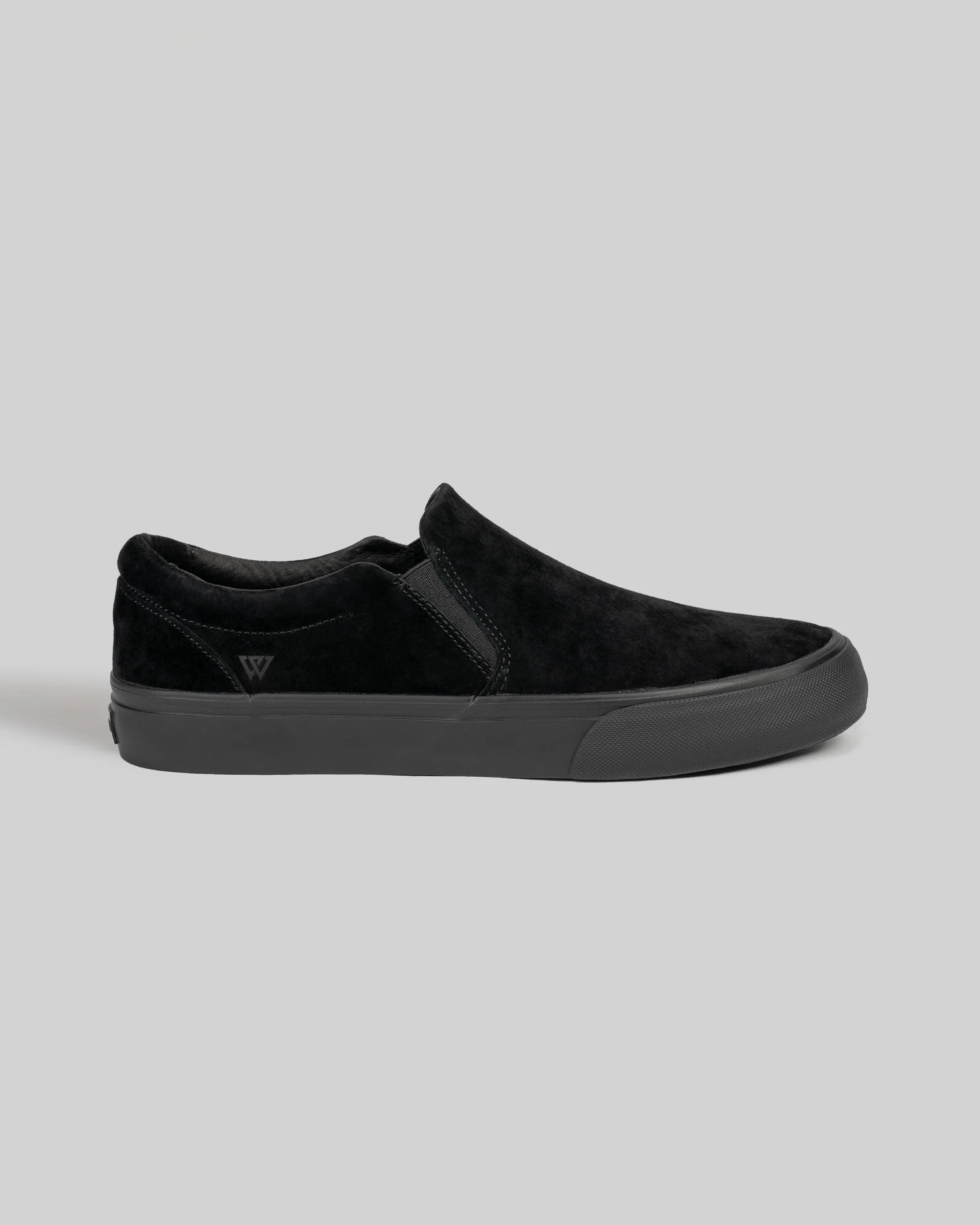 War Saw - Stranger Slip-On Shoes | Black Black (Suede) - Image 2