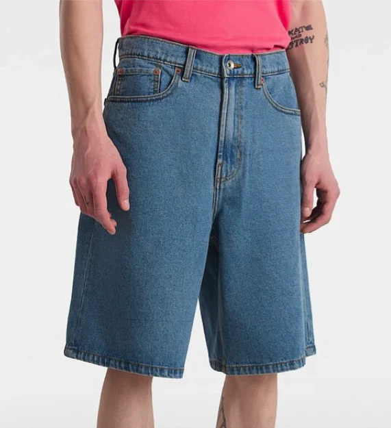 Vans - Check-5 Baggy Denim Shorts | Stonewash Blue - Image 2