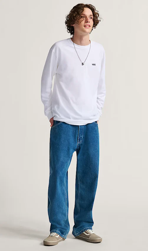 Vans - Check-5 Loose Denim Pants | Vintage Indigo Blue - Image 3
