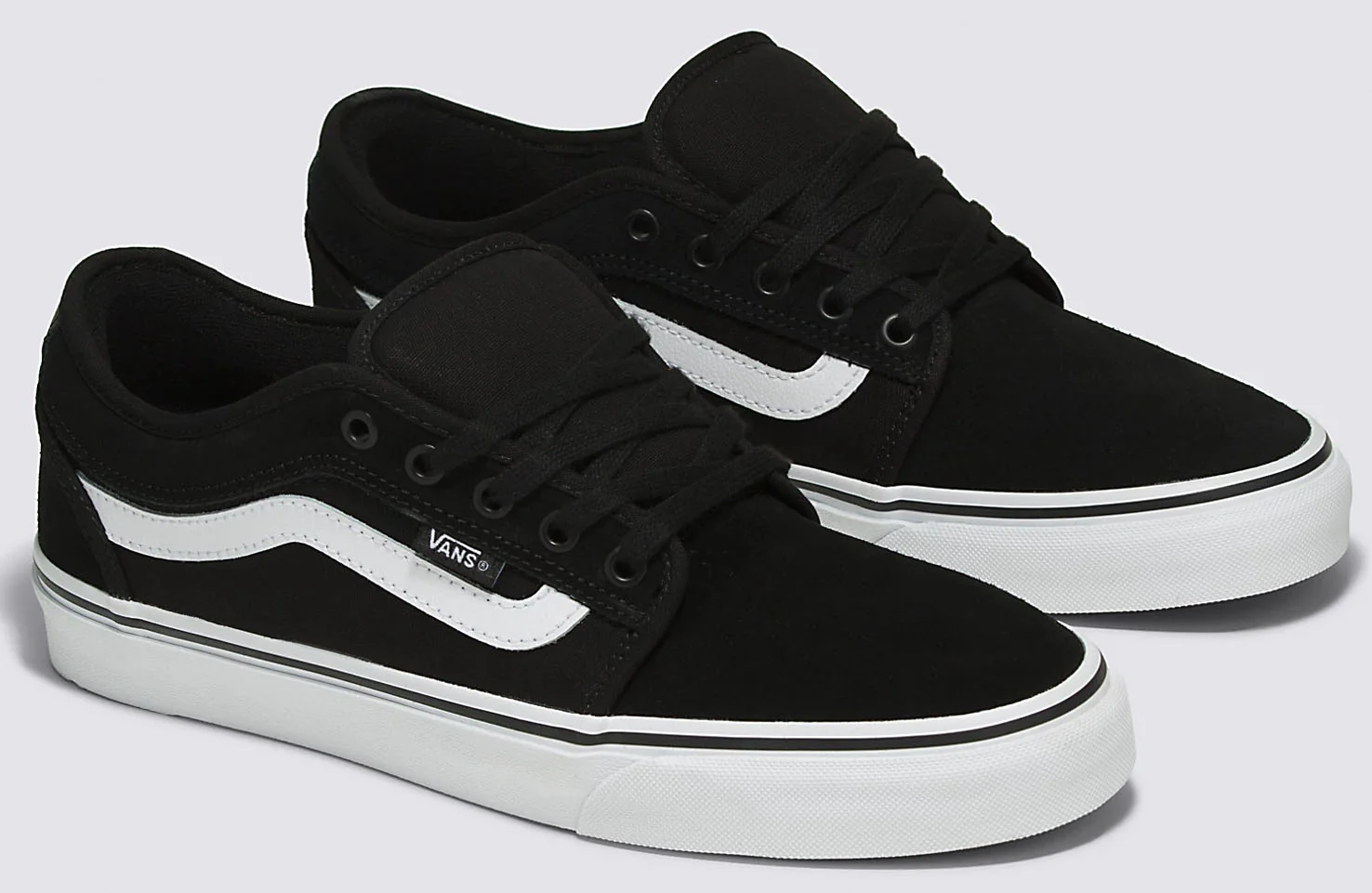 Vans - Chukka Low Sidestripe Shoes | Black White - Image 2