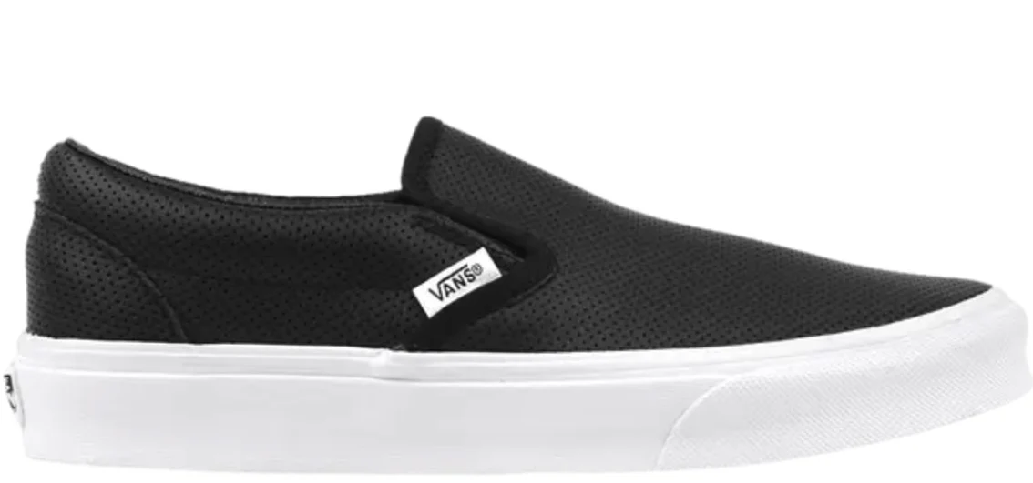 Vans - Classic Slip-On Shoes | Black (Perf Leather)