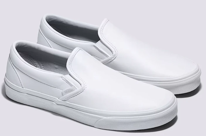 Vans - Classic Slip-On Shoes | True White (Classic Tumble) - Image 3