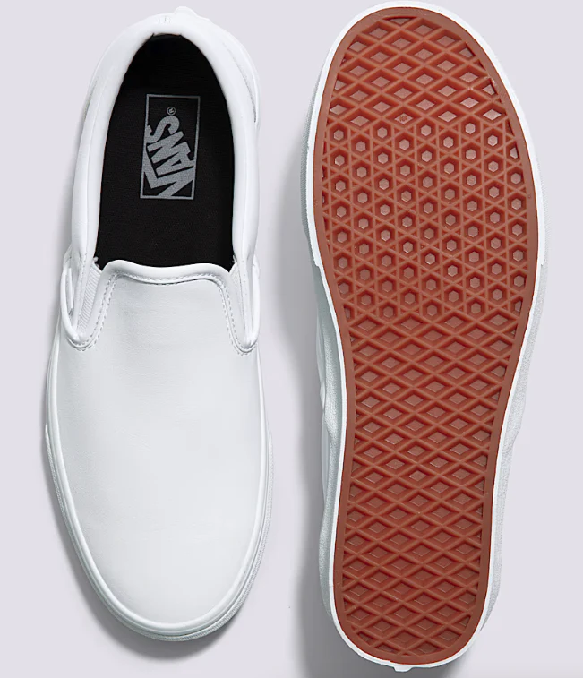 Vans - Classic Slip-On Shoes | True White (Classic Tumble) - Image 4