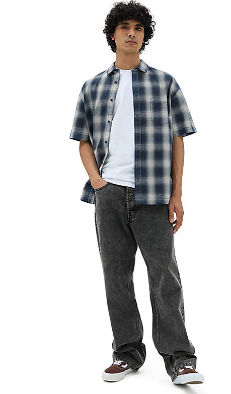 Vans - Nick Michel Woven S/S Shirt | Blue - Image 2