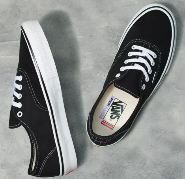 Vans - Skate Authentic Shoes | Black White - Image 2