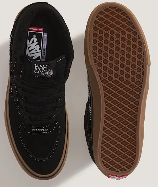 Vans - Skate Half Cab Shoes | Black Gum - Image 4
