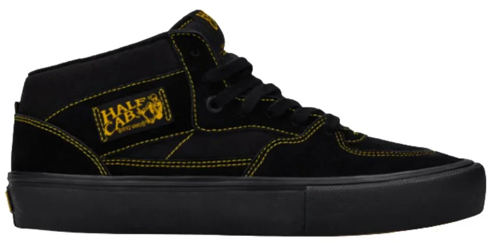 Vans - Skate Half Cab Shoes | Black Mustard