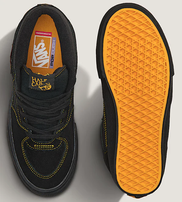 Vans - Skate Half Cab Shoes | Black Mustard - Image 4