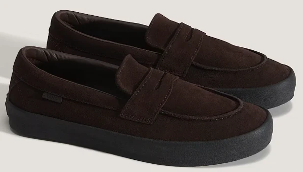 Vans - Skate Loafer Shoes | Brown Black (Suede) - Image 5