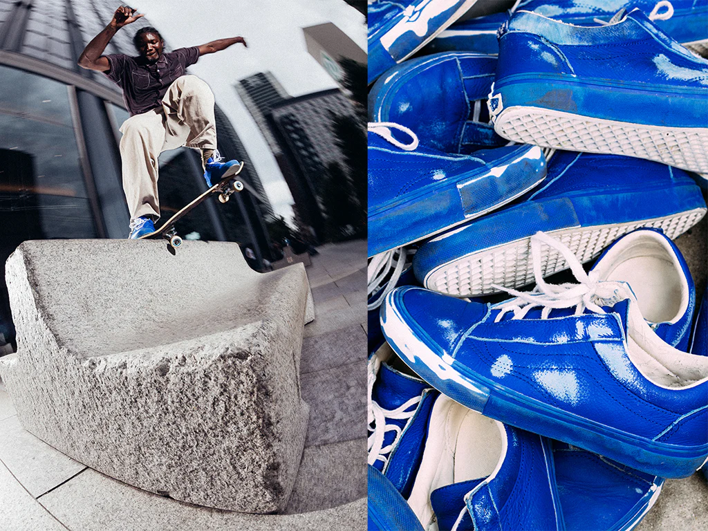 Vans - Skate Old Skool Ghillie Shoes | Navy (2 Risers) - Image 3