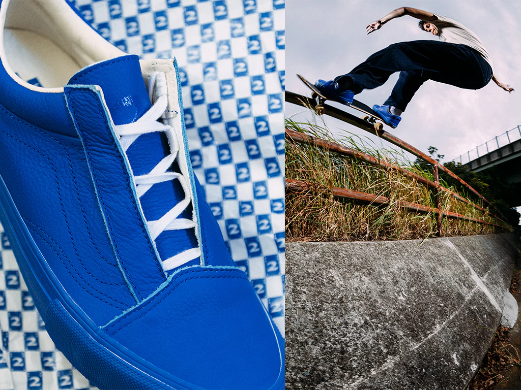 Vans - Skate Old Skool Ghillie Shoes | Navy (2 Risers) - Image 4