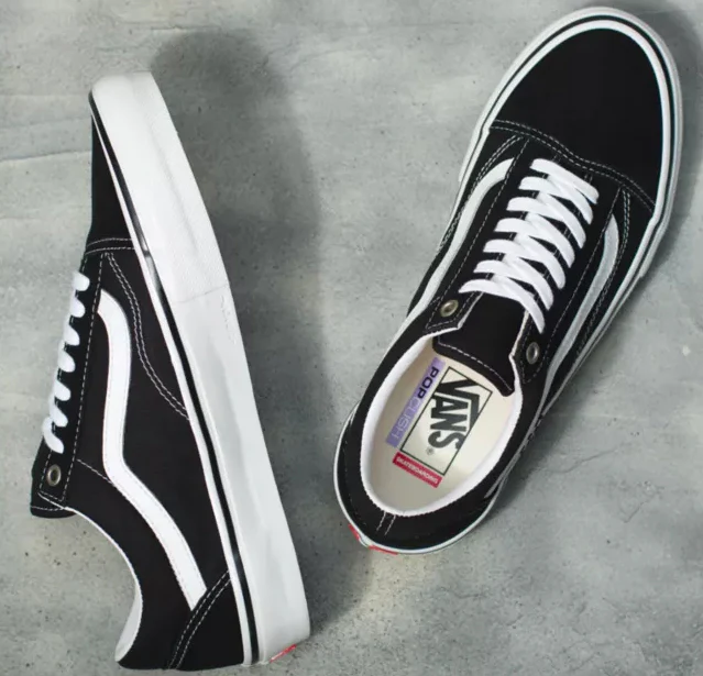 Vans - Skate Old Skool Shoes | Black White - Image 2