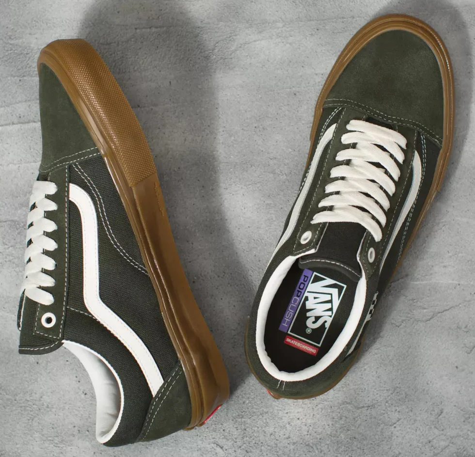 Vans - Skate Old Skool Shoes | Forest Night Gum - Image 2