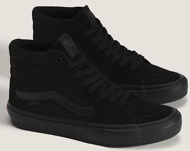 Vans - Skate Sk8-Hi Shoes | Black Black - Image 3