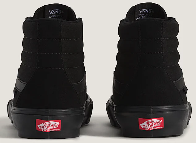 Vans - Skate Sk8-Hi Shoes | Black Black - Image 5