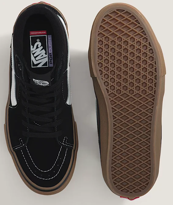 Vans - Skate Sk8-Hi Shoes | Black Gum - Image 3