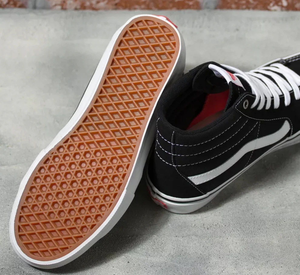 Vans - Skate Sk8-Hi Shoes | Black White - Image 3