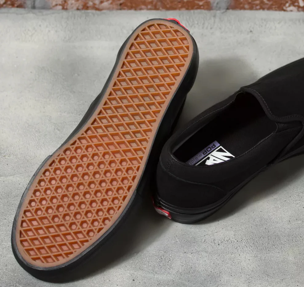 Vans - Skate Slip-On Shoes | Black Black - Image 3
