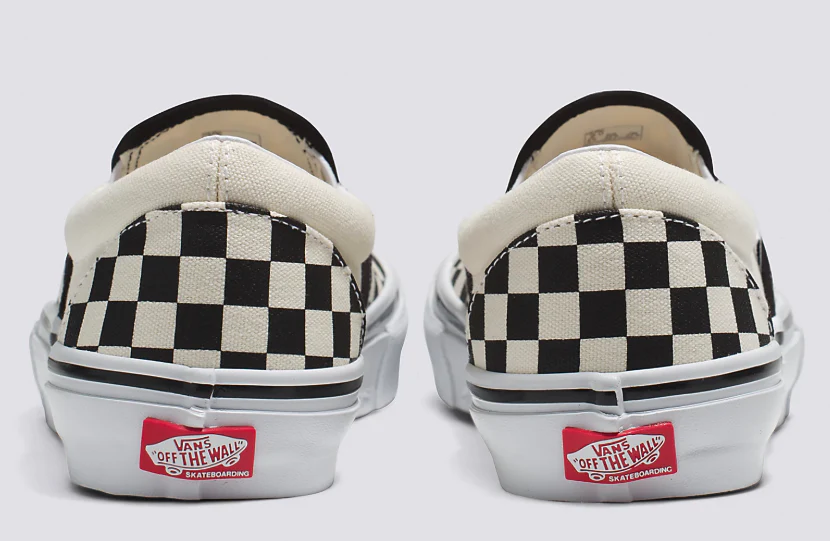 Vans - Skate Slip-On Shoes | Black Off White (Checkerboard) - Image 5