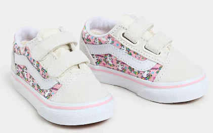Vans - Toddler Old Skool V Shoes | Ballet Pink (Skaticorn) - Image 2