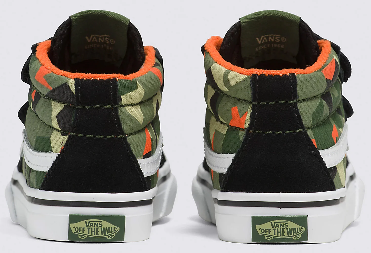 Vans - Toddler Sk8-Mid V Reissue Shoes | Black (Geo Camo) - Image 3