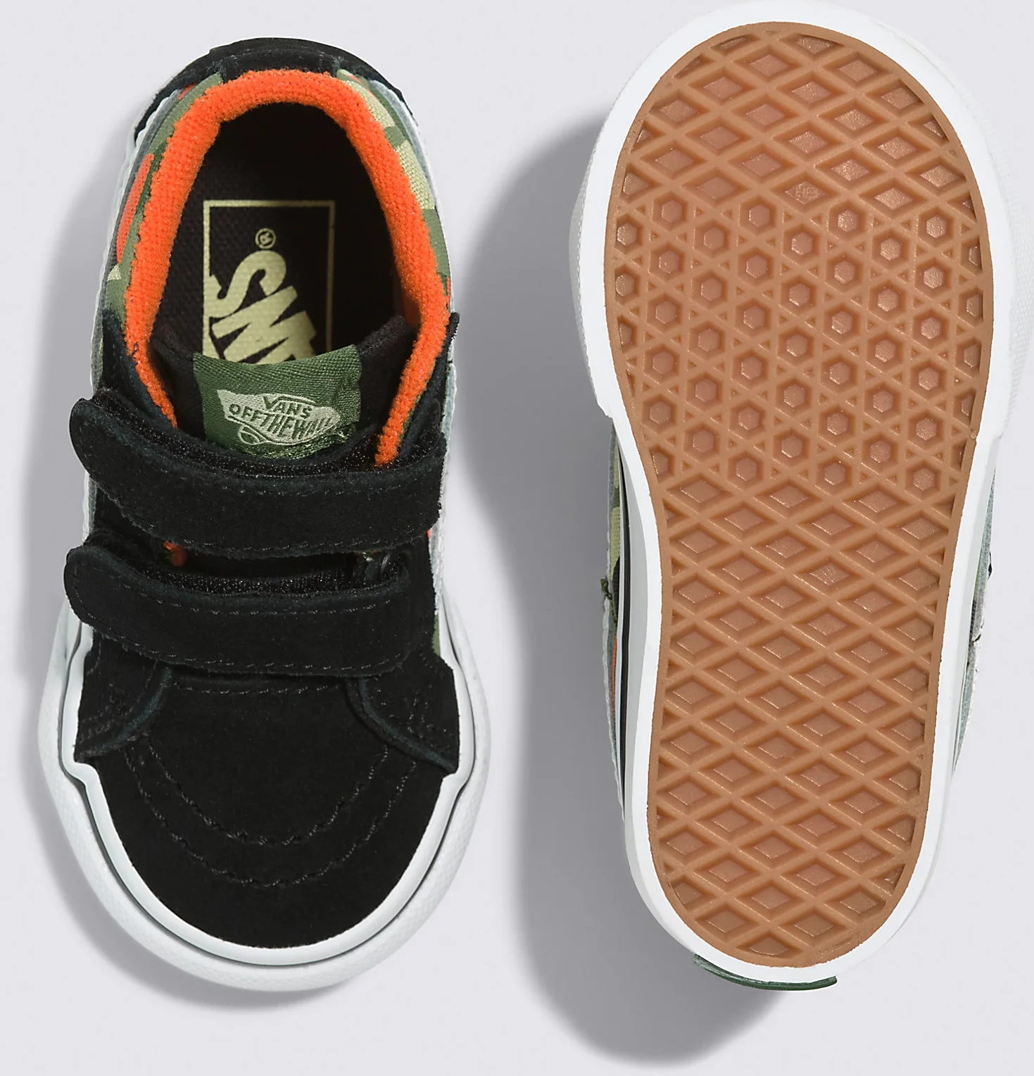 Vans - Toddler Sk8-Mid V Reissue Shoes | Black (Geo Camo) - Image 4