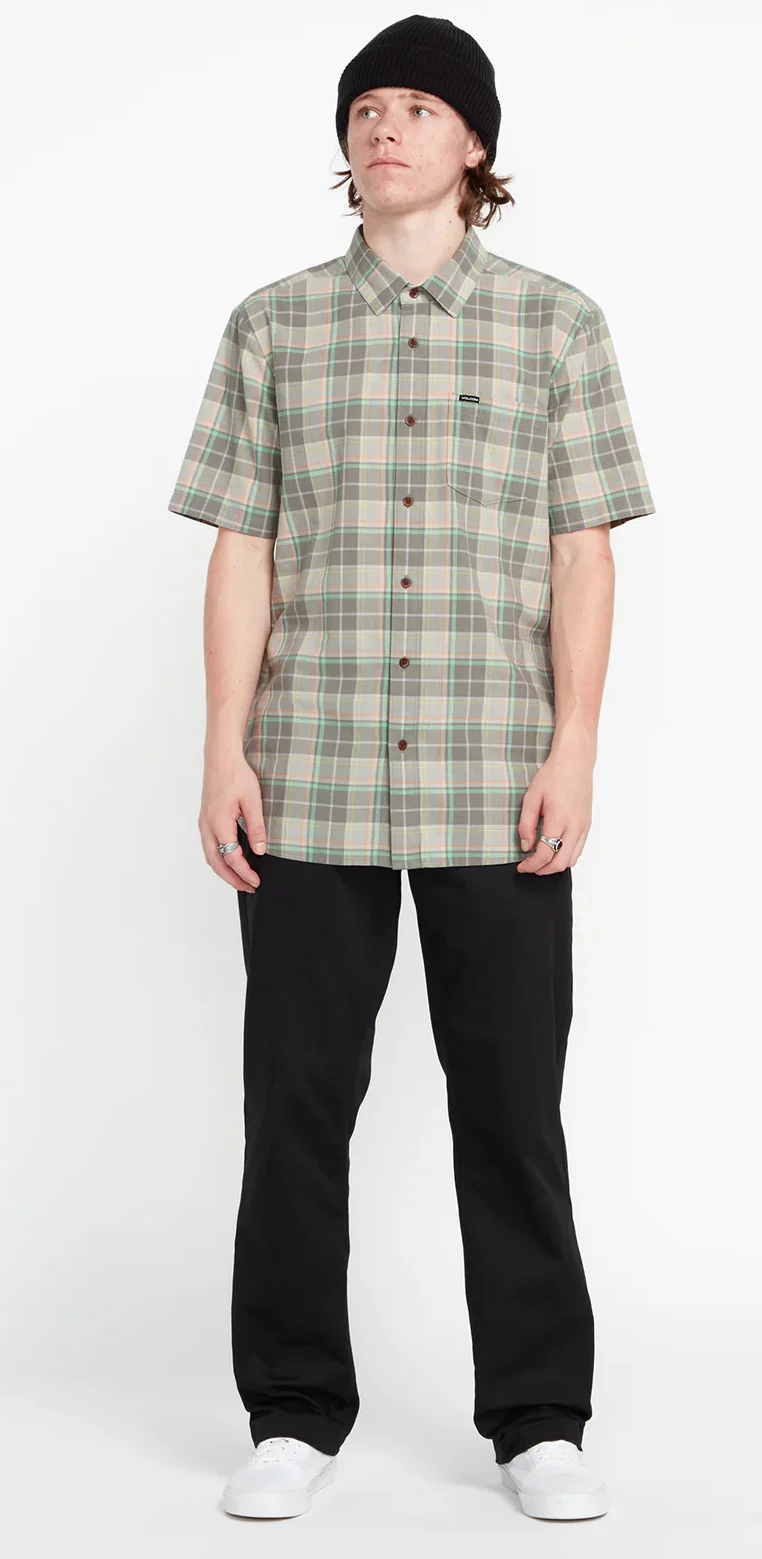 Volcom - Benson S/S Shirt | Moonbeam - Image 3