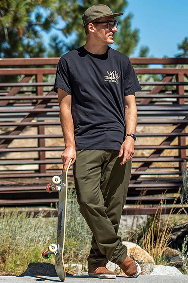 Volcom - Frickin Regular Stretch Chino Pants | Military - Image 3