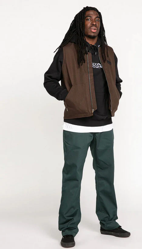 Volcom - Frickin Skate Stretch Chino Pants | Cedar Green - Image 2