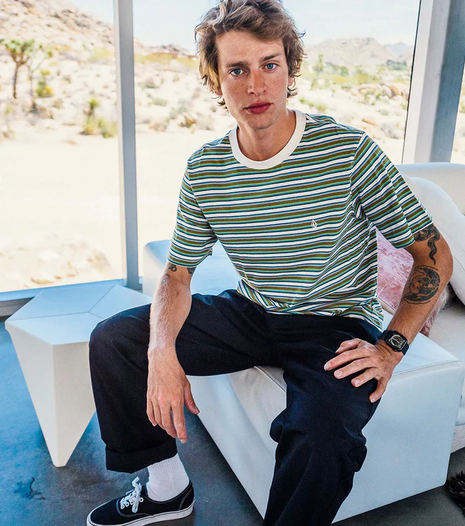 Volcom - Halfax Crew Tee | Whitecap Grey - Image 2