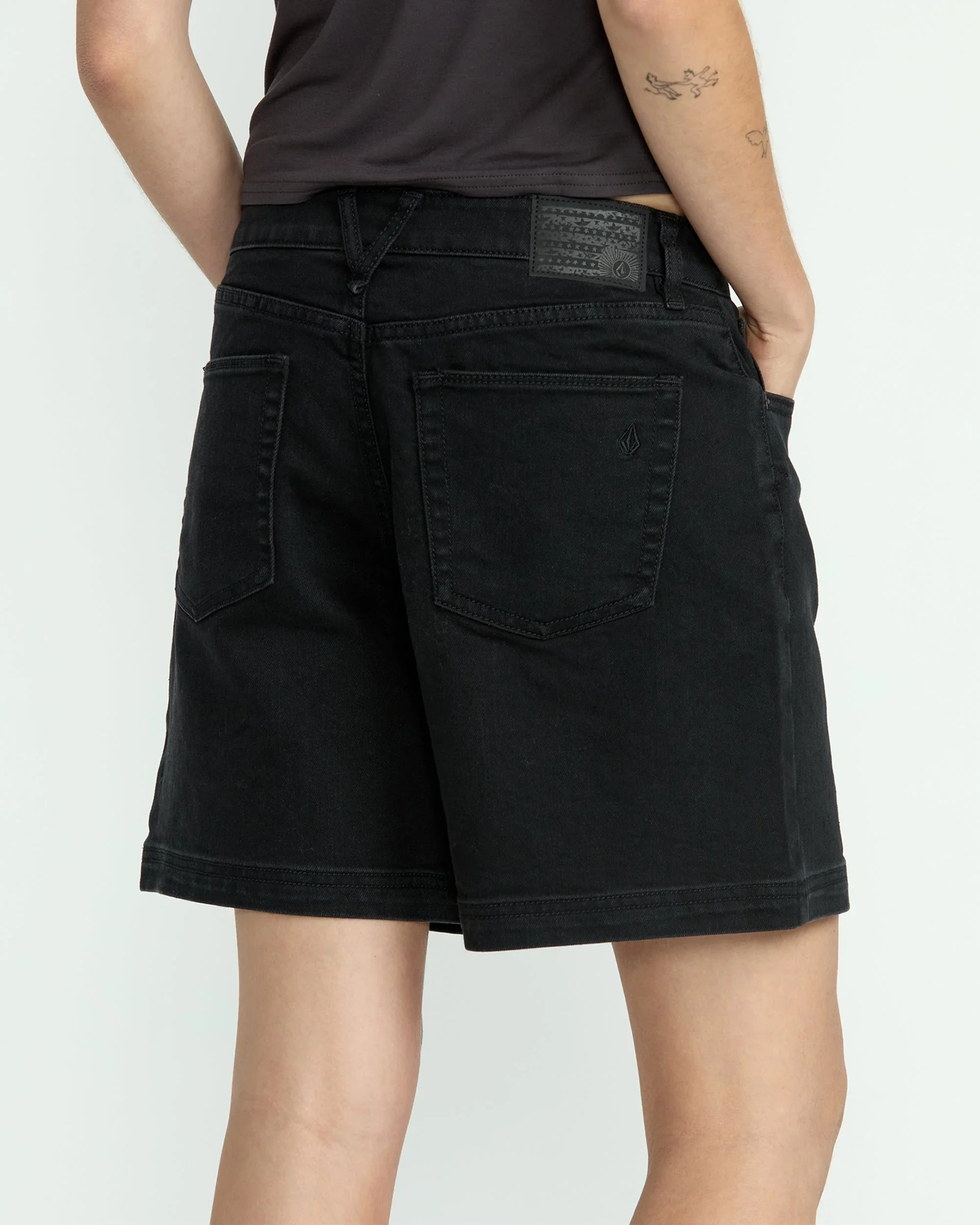 Volcom - Strait Up Long Shorts | Blackout - Image 4