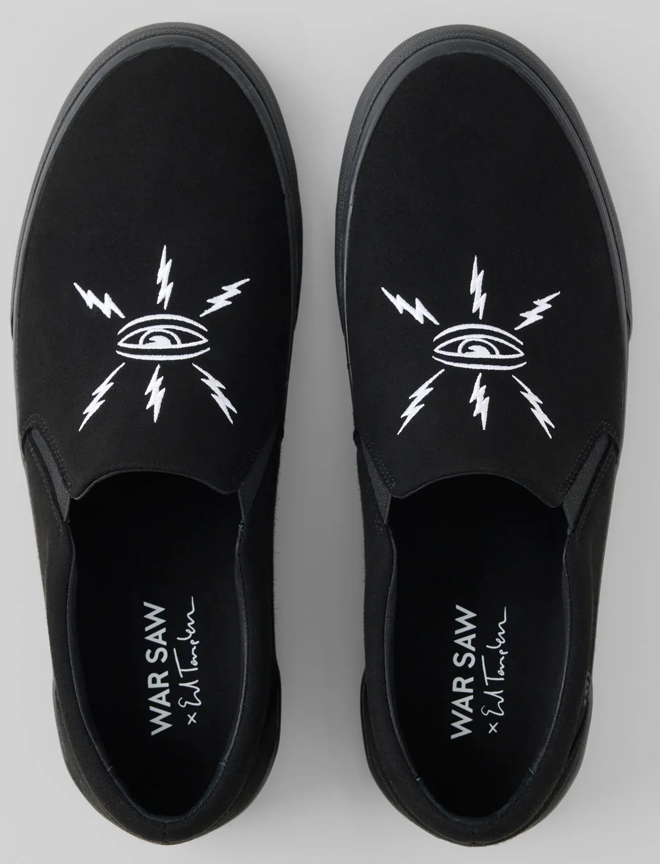 War Saw - Stranger Slip-On Shoes | Templeton Black (Synthetic) - Image 3