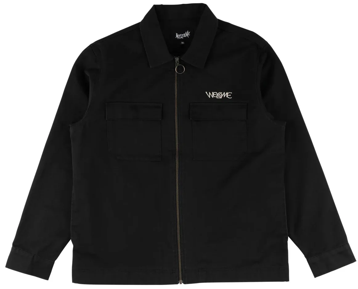 Welcome - Paladin Twill L/S Work Shirt w/ Back Patch | Black