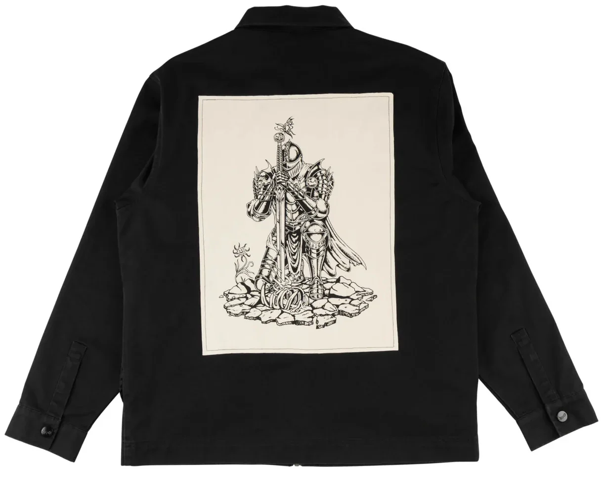 Welcome - Paladin Twill L/S Work Shirt w/ Back Patch | Black - Image 2